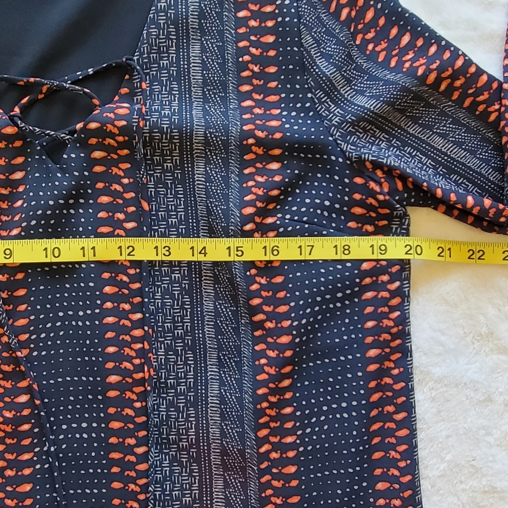 EUC - Skies Are Blue | 3/4 Sleeve Blouse Size M - Picture 3 of 9